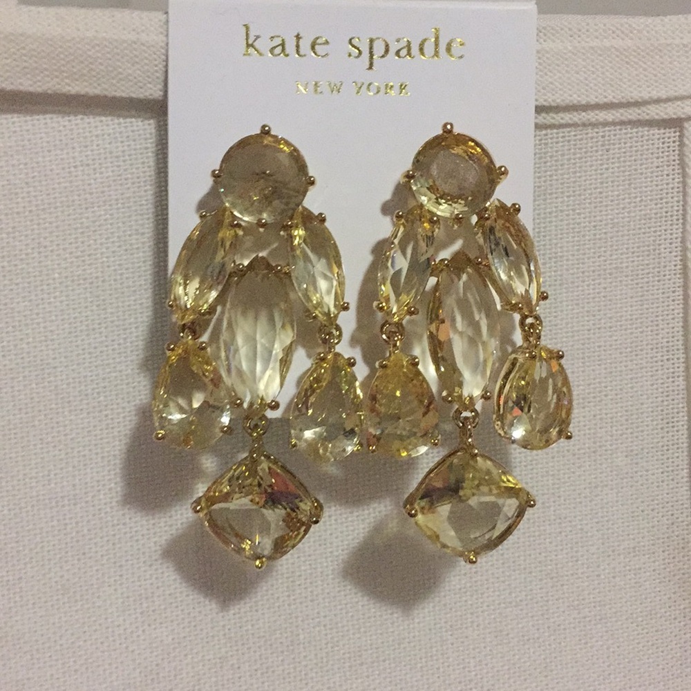 NEW Kate Spade ♠️ Chandelier Earrings W. Dustbag - Picture 3 of 7